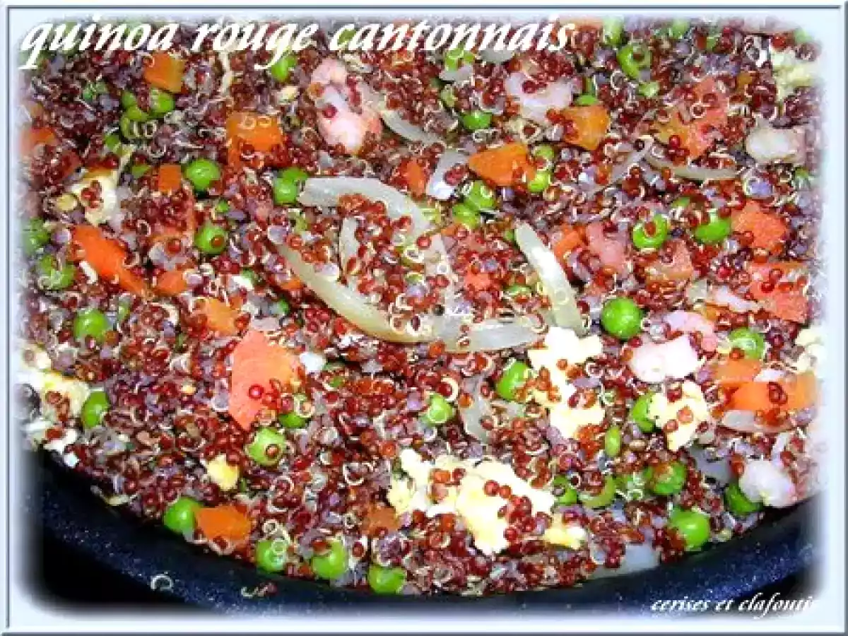 QUINOA ROUGE A LA CANTONAISE
