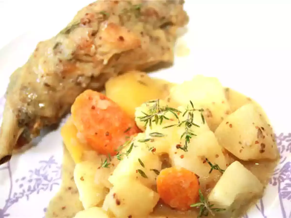 Quinzaine du Pâtisson : Ragout de lapin aux deux moutardes