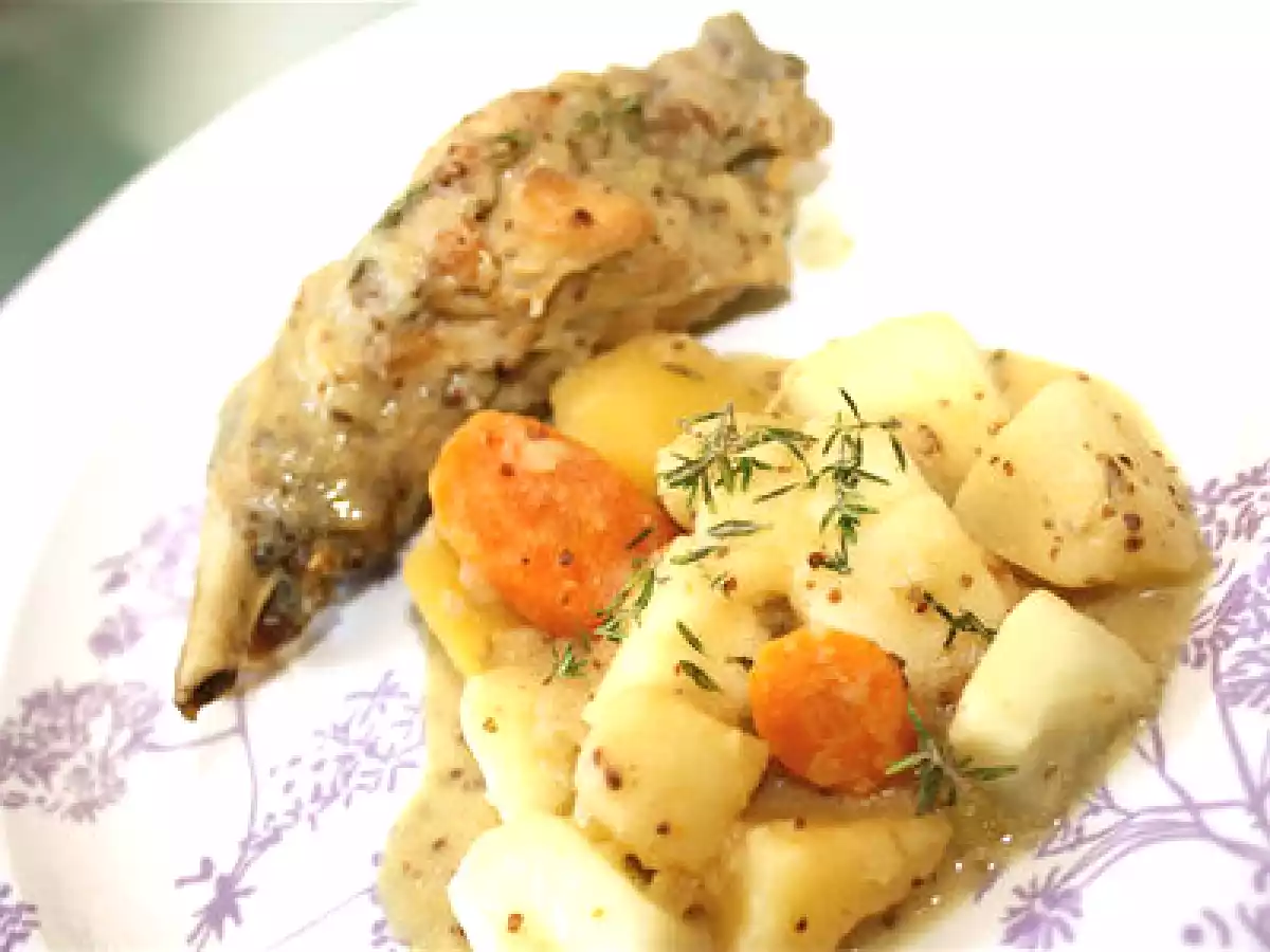 Quinzaine du Pâtisson : Ragout de lapin aux deux moutardes - photo 3