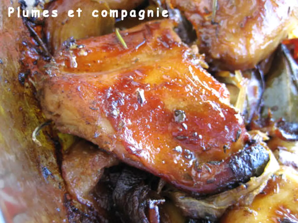 Râbles de lapin caramélisés à la bière at au genièvre - photo 4