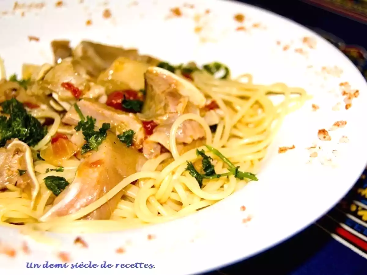 Ragoût d'oreilles aux pâtes