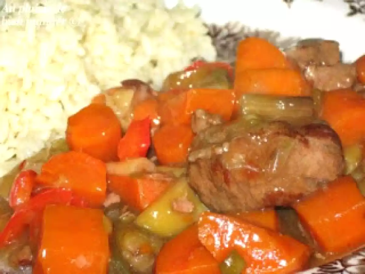 Ragoût de boeuf et de légumes au gingembre