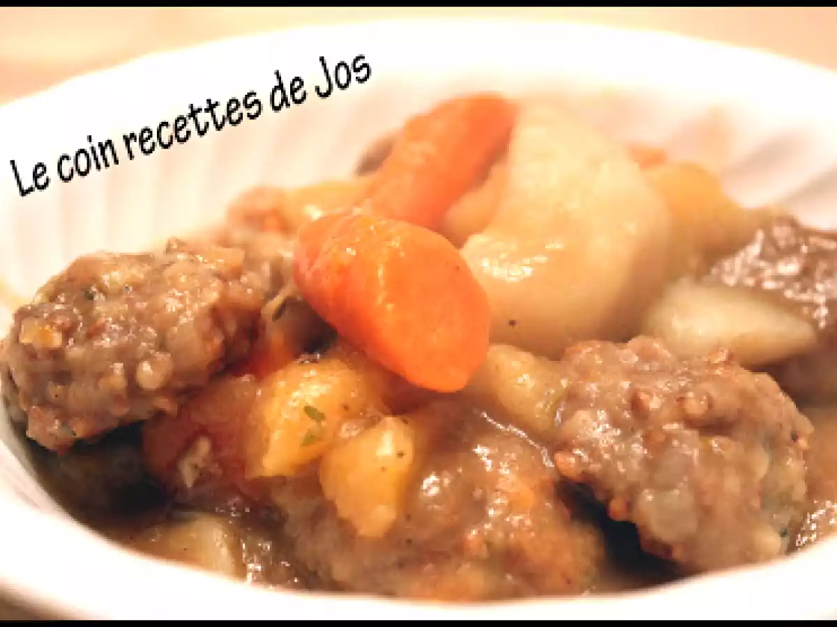 RAGOÛT DE BOULETTES AU SARRASIN