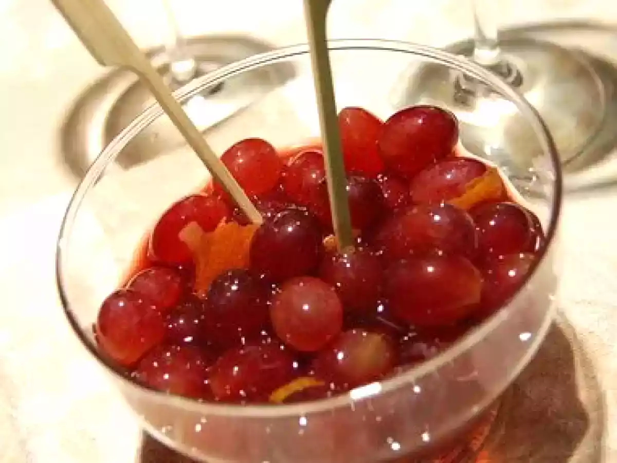 Raisins au Porto pour accompagner les fromage et le bavardage