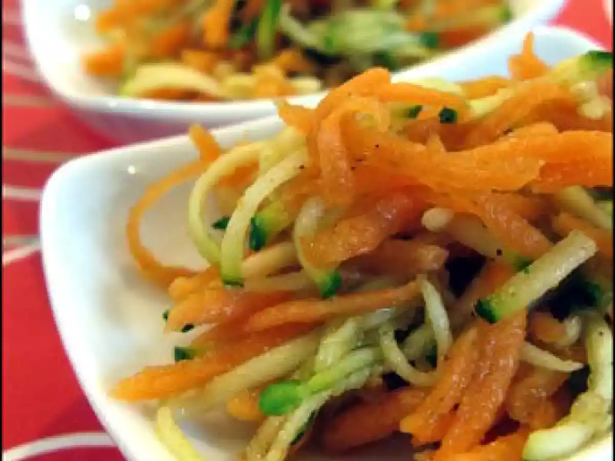 Râpé de légumes aigre-doux pour apéritif très frais ou entrée légère