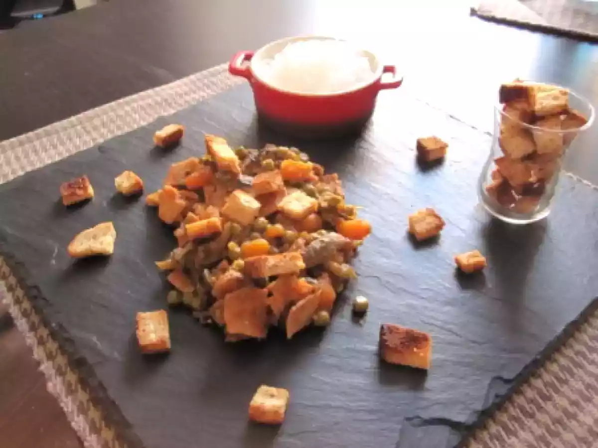 Ratatouille aux graines de sésame et ses nouilles de soja