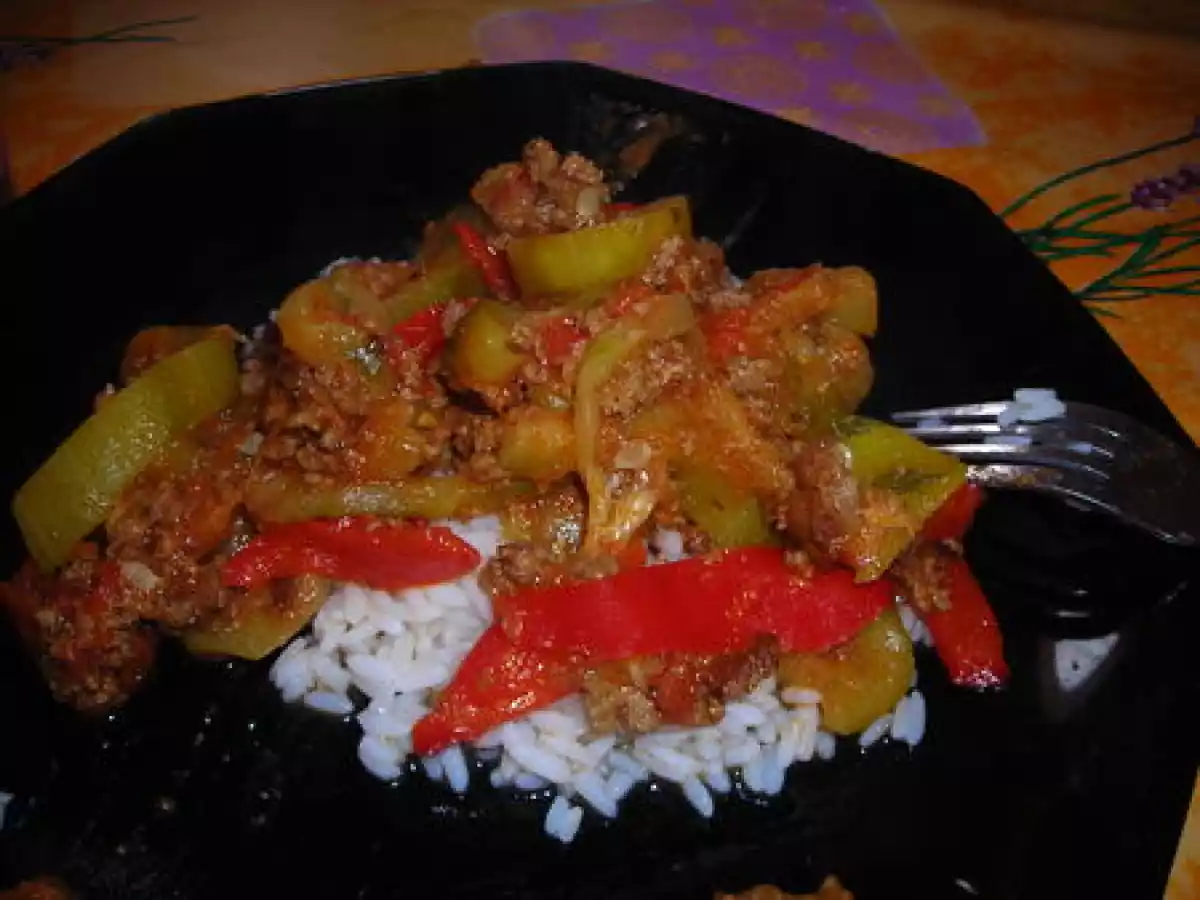 Ratatouille avec de la viande hâchée