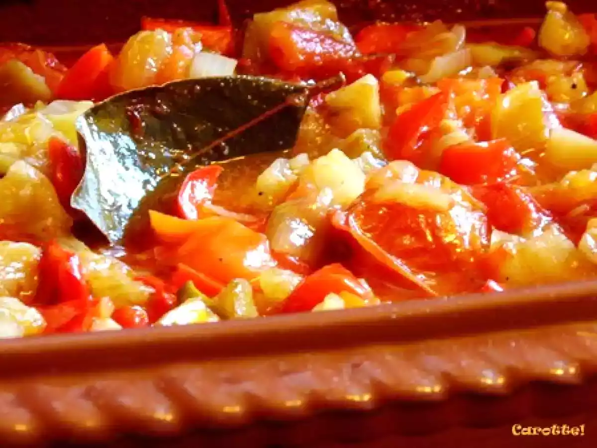 Ratatouille confite au four