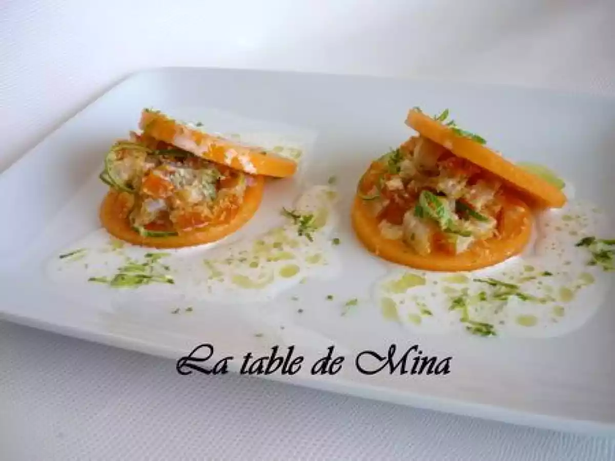 Ravioles antillaises de haddock au melon