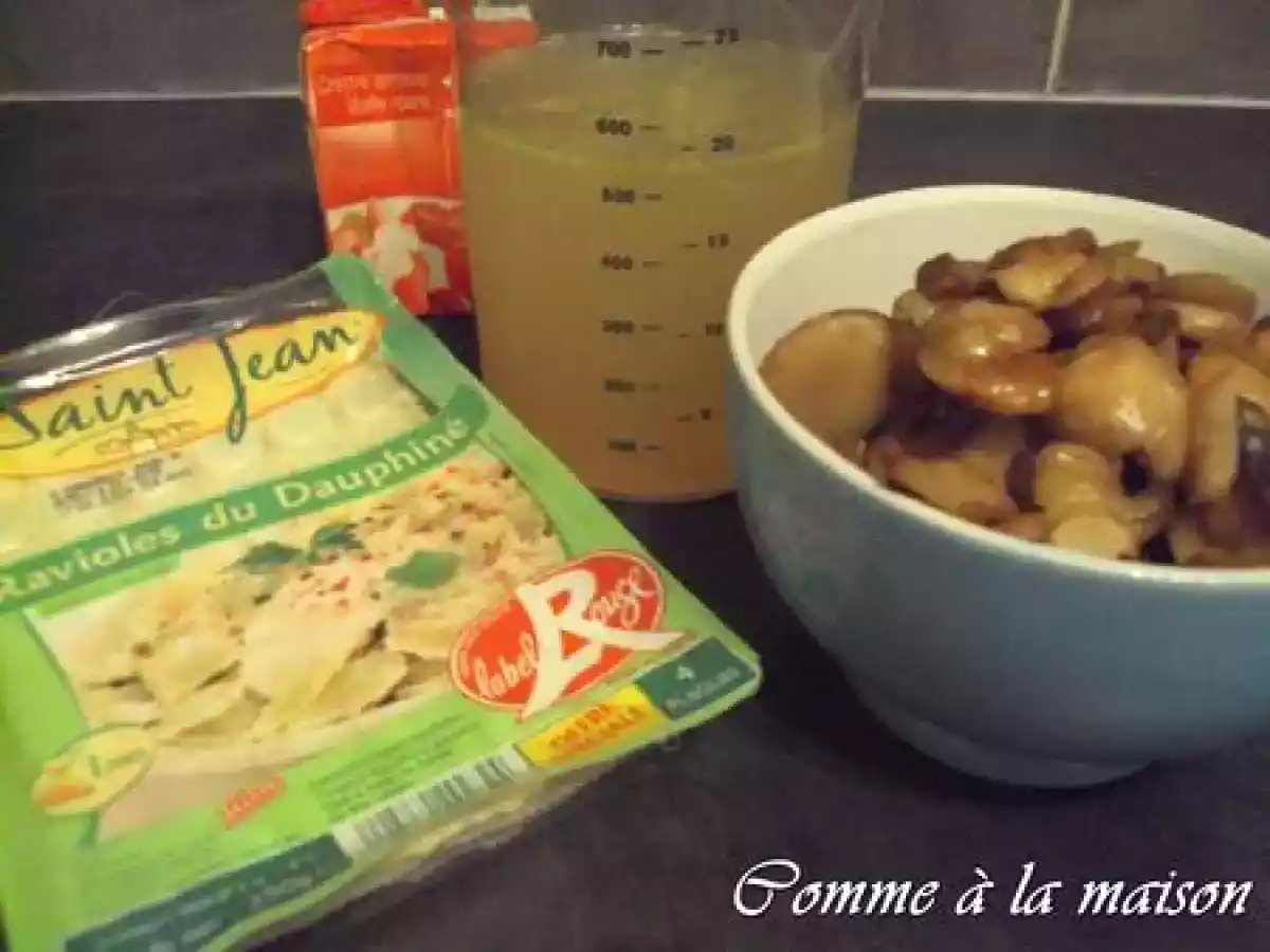 Ravioles au bouillon et aux champignons - photo 2