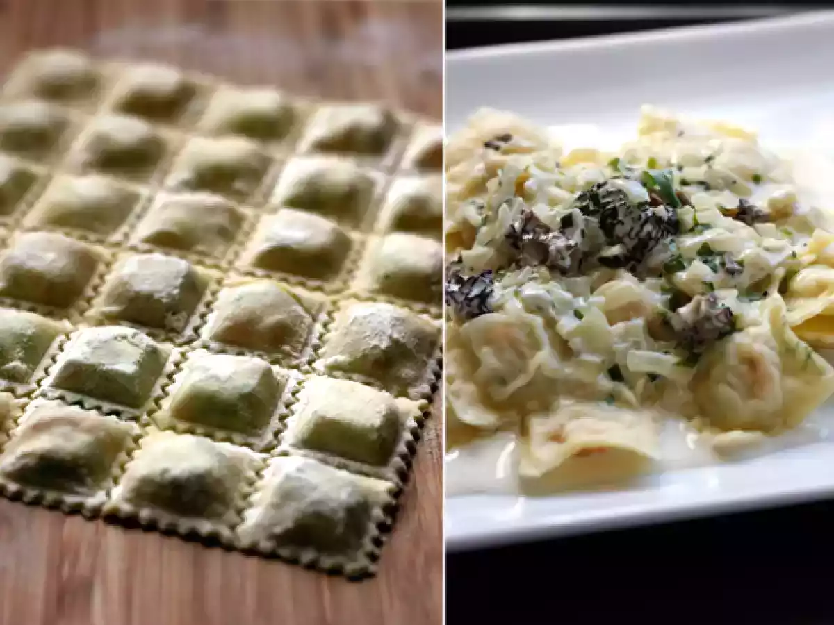 Ravioles au saumon fumé