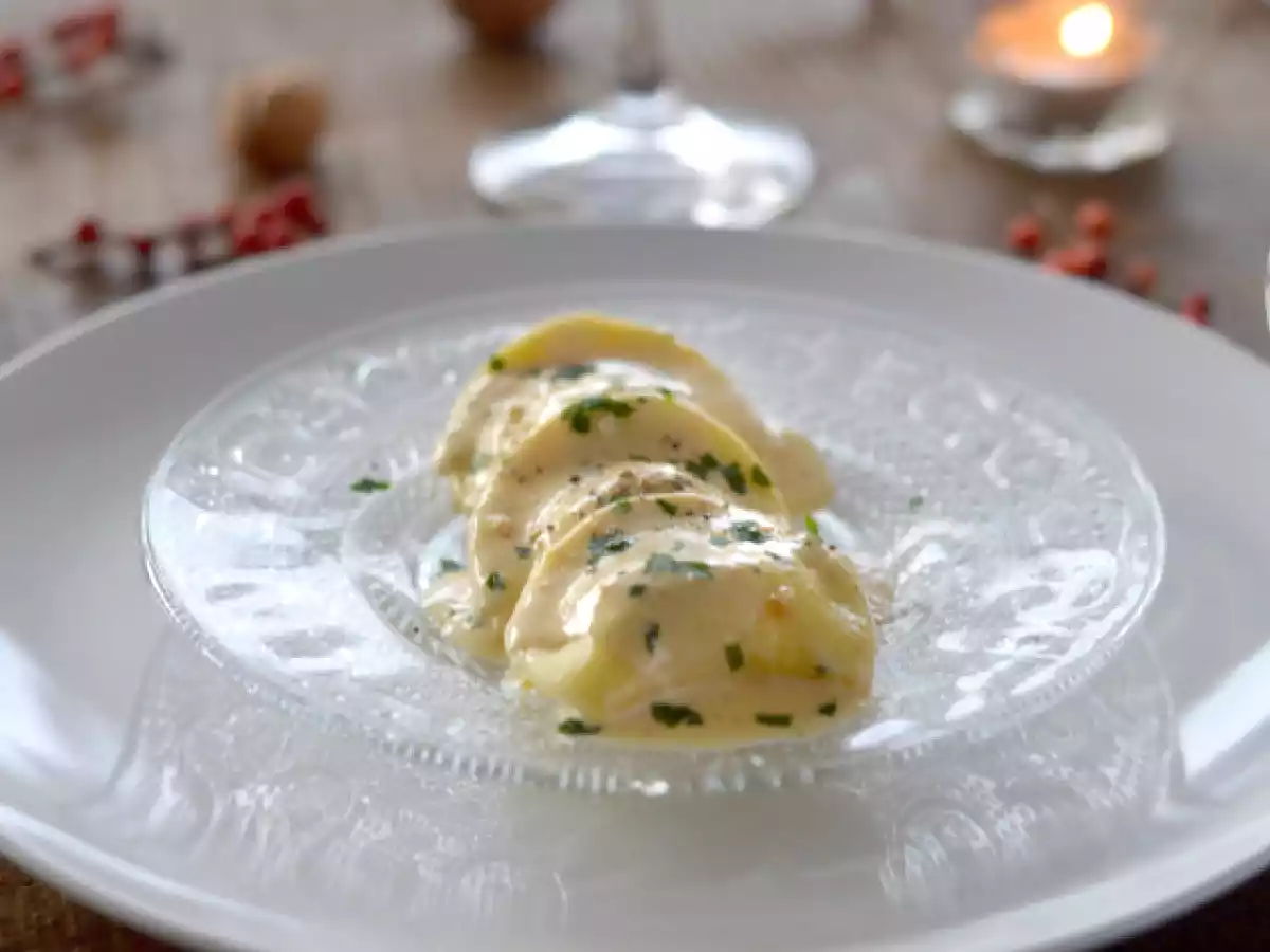 Ravioles aux scampis