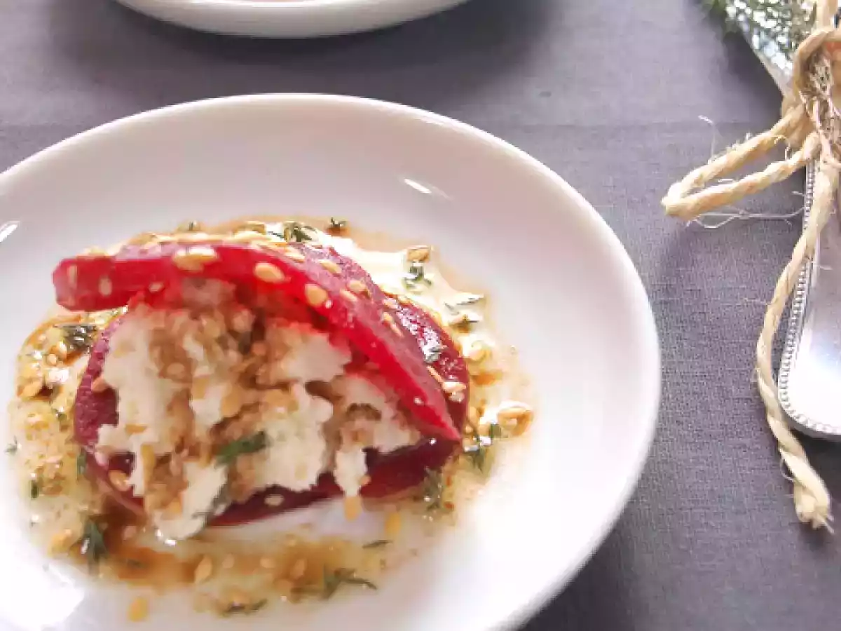 Ravioles de betterave au chèvre frais