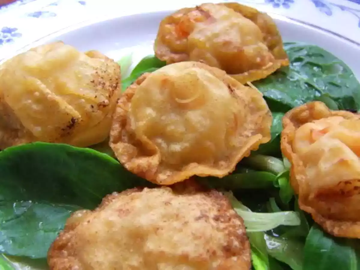 Ravioli croustillants à la crevette, nashi & curry vert - photo 2