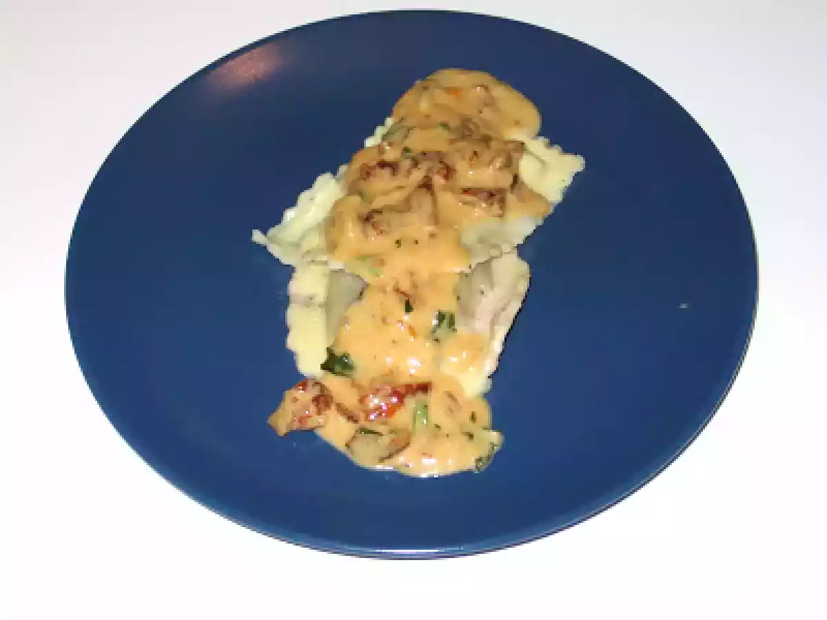 Ravioli sauce tomates séchées et crème: divin et facile