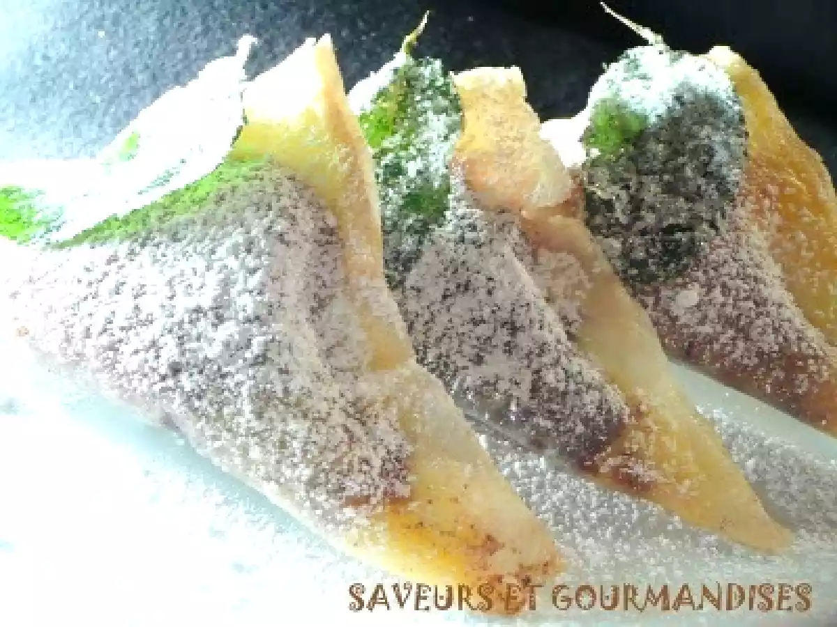 Raviolis au chocolat et noisettes