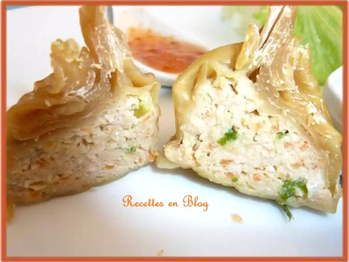 RAVIOLIS AU PORC ET AU CRABE A LA VAPEUR