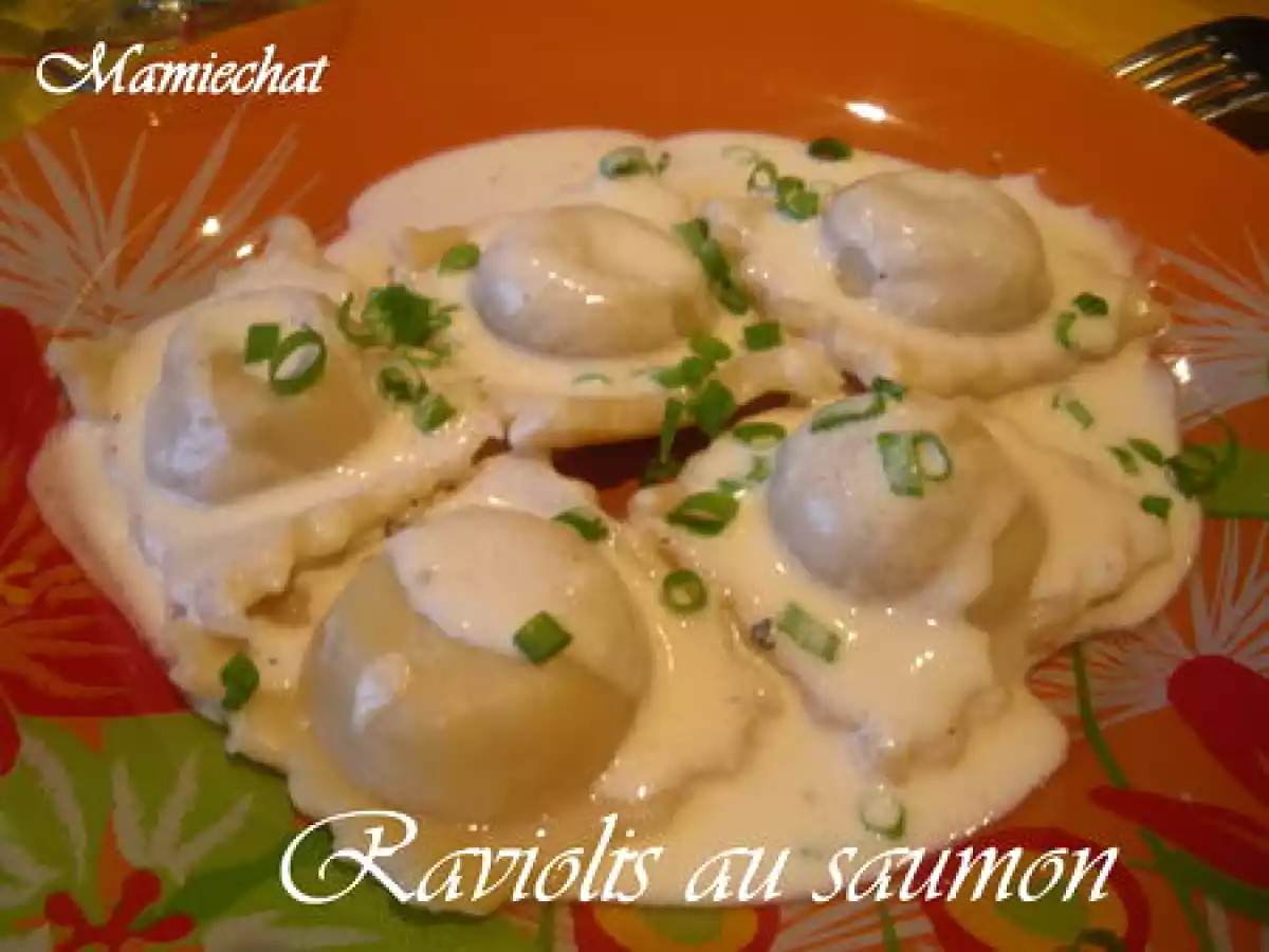 Raviolis au saumon