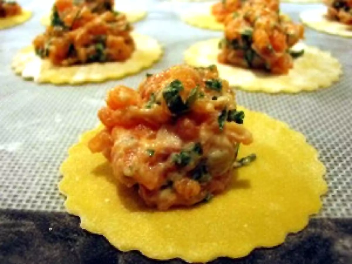 Raviolis au saumon et aux herbes - photo 2