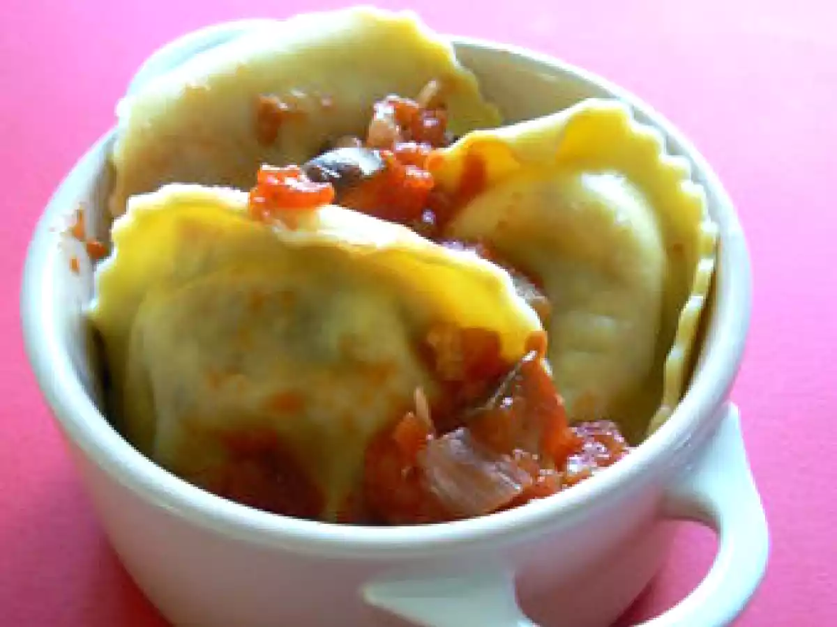 Raviolis aux aubergines