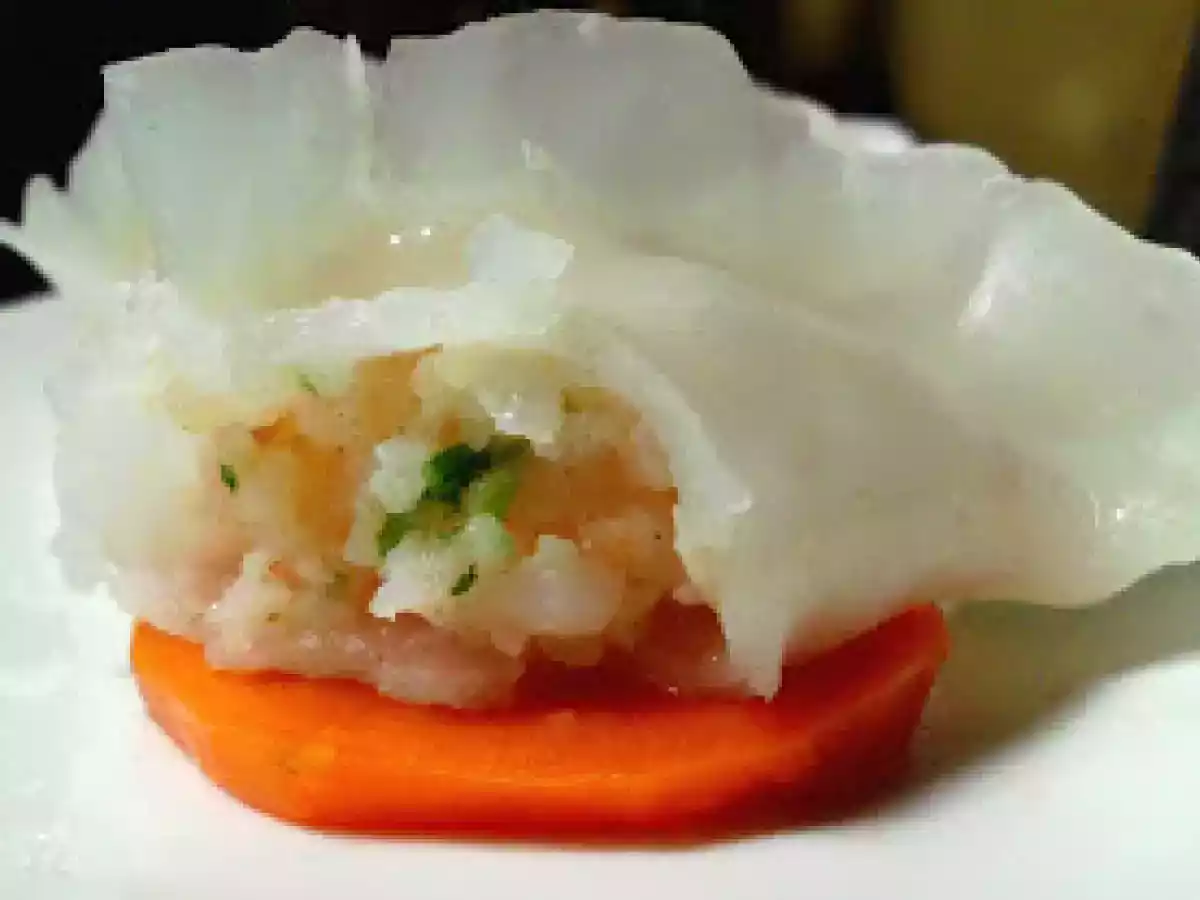 Raviolis aux crevettes à la vapeur. - photo 2