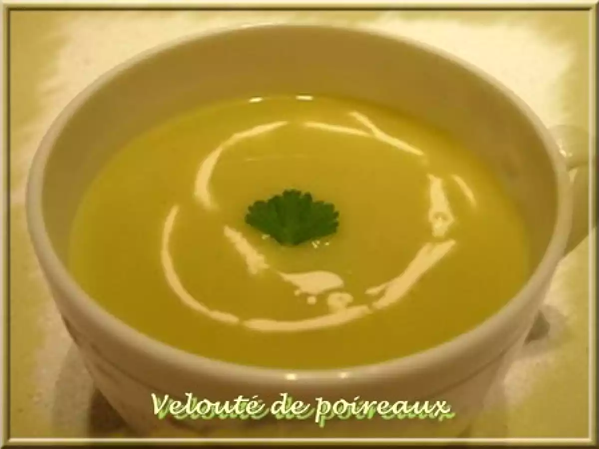 Recette d'Annie, Velouté de courgettes, Velouté aux poireaux et Boursin - photo 2