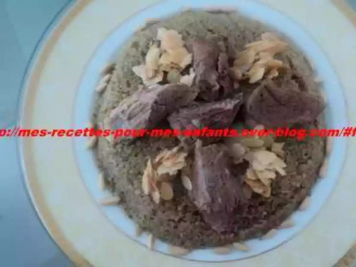 Recette de friké au gigot d'agneau ( Syrie)