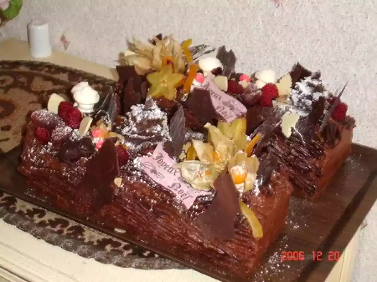 Recette des bûches à la mousse au chocolat - photo 2
