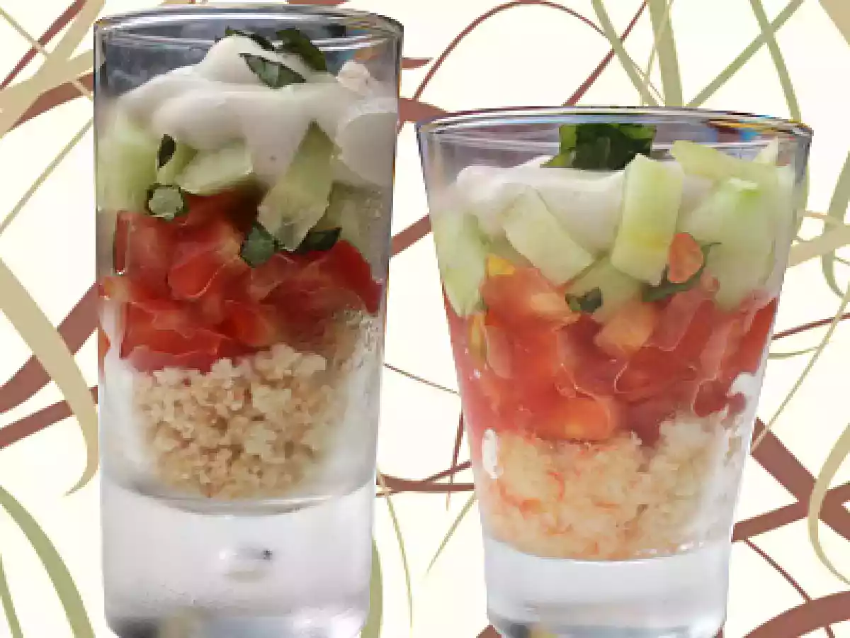 Recette du mois : verrines de crudités