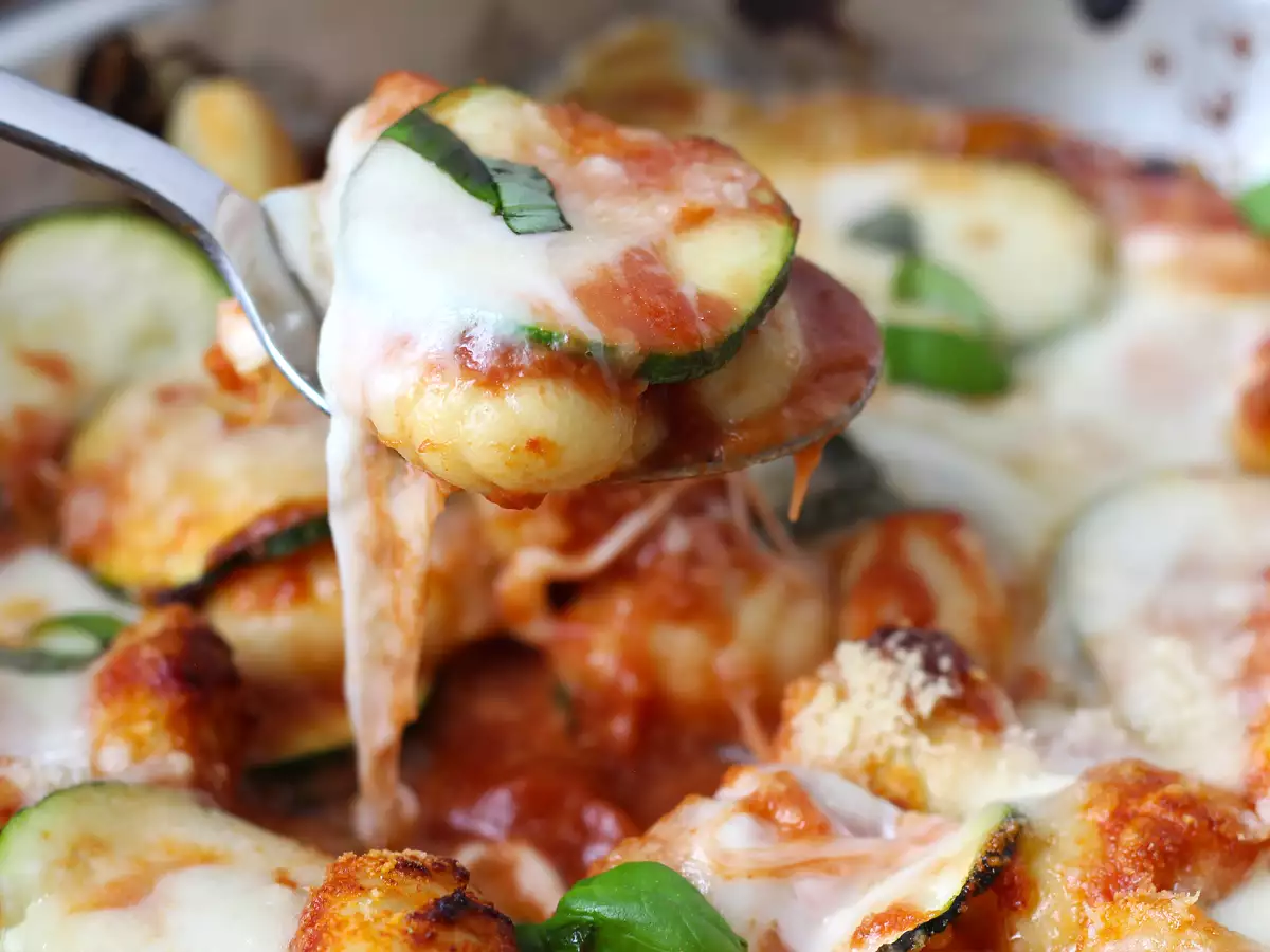 Recette express de gratin de gnocchi courgette mozzarella - photo 7