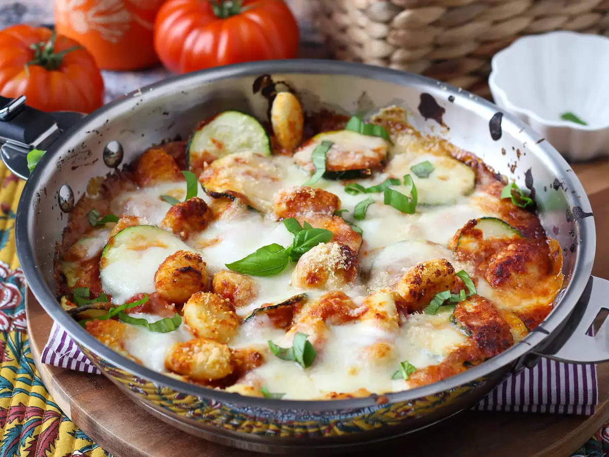 Recette express de gratin de gnocchi courgette mozzarella - photo 5