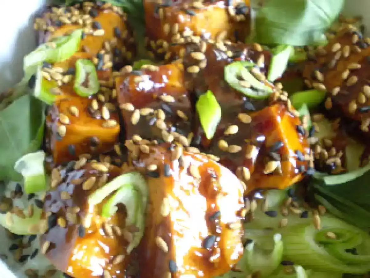 Recette japonisante: tofu épicé à la mode sucré-salé sur son lit de riz japonais - photo 2