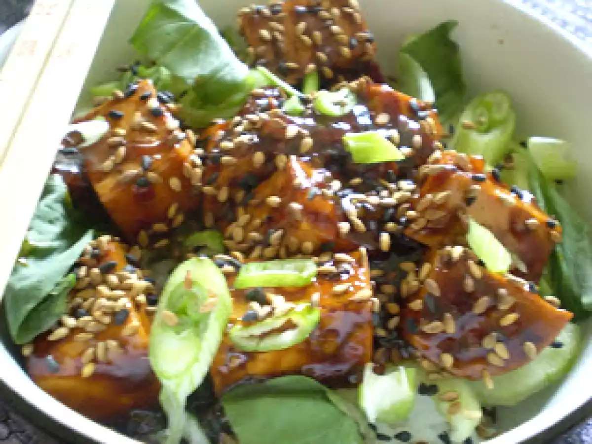 Recette japonisante: tofu épicé à la mode sucré-salé sur son lit de riz japonais - photo 5