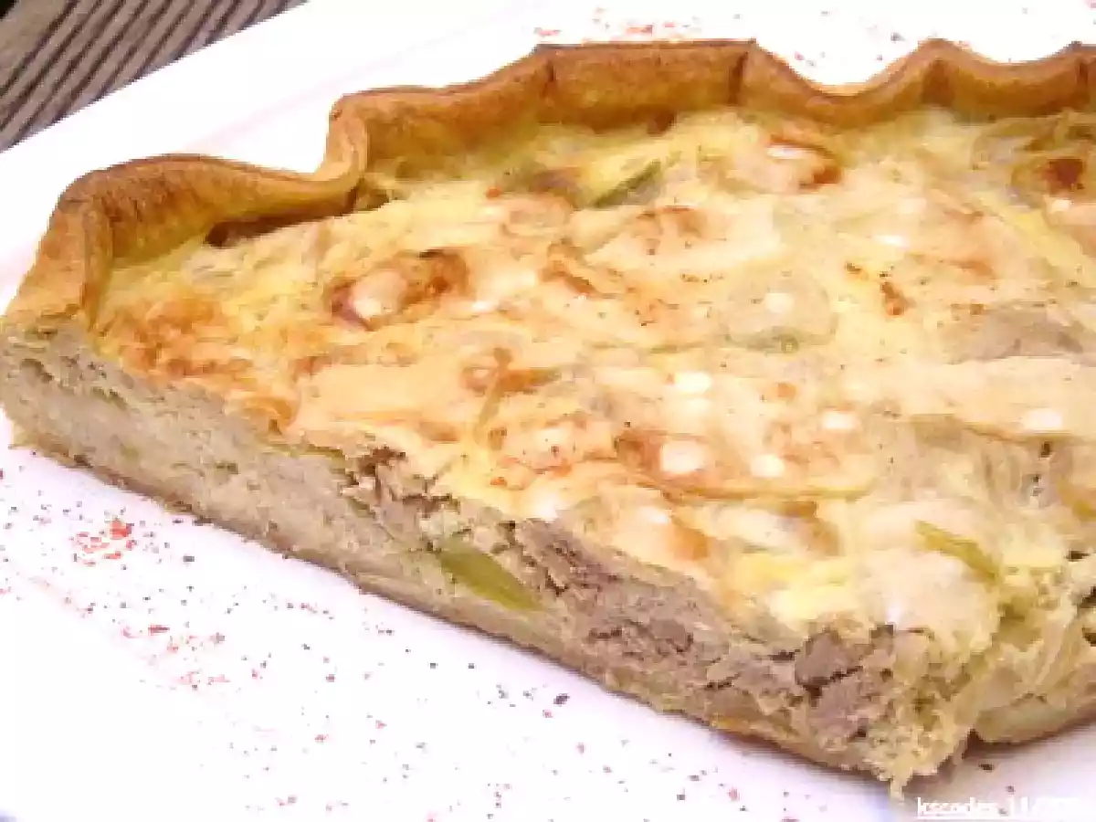 Recette quiche au poulet et aux champignons