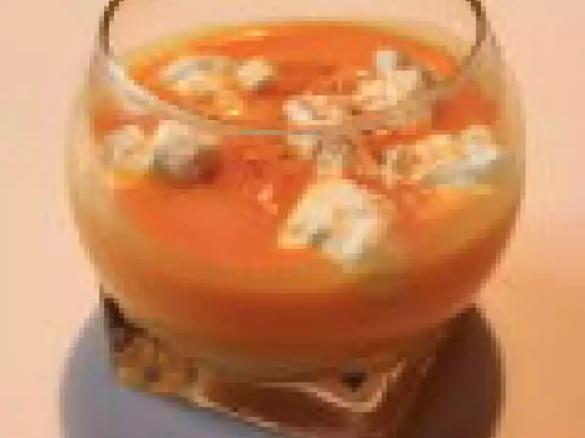 Recette Verrine Orange n°1 : velouté de potiron au chèvre