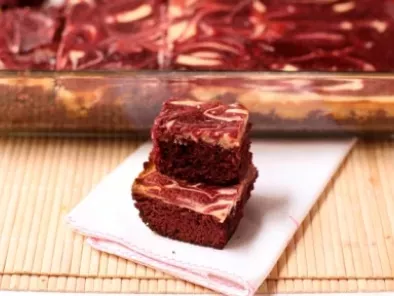 Red velvet cheesecake brownie