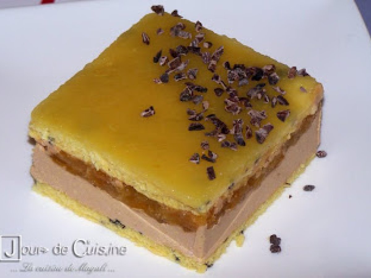 Repas de pâques opéra de foie gras Recette Ptitchef