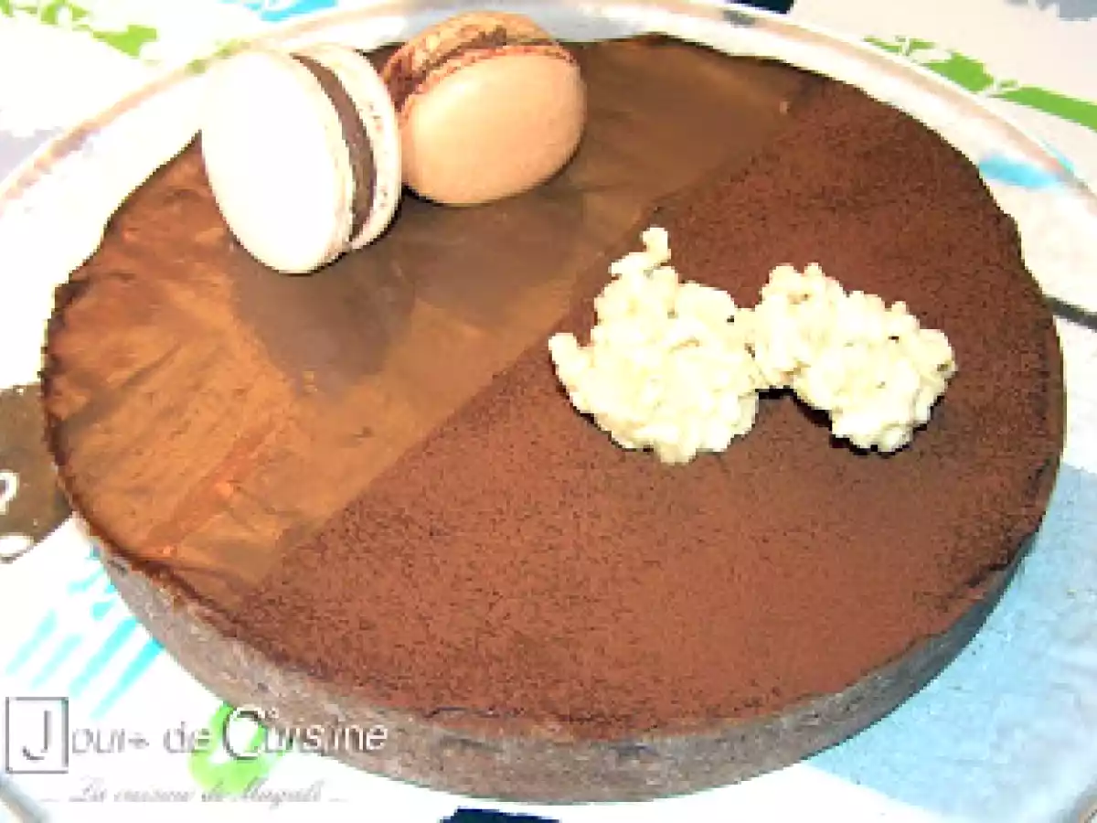 Repas de Pâques Tarte croustillante au chocolat