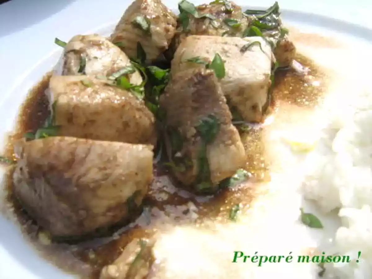 Requin vinaigre balsamique et vanille