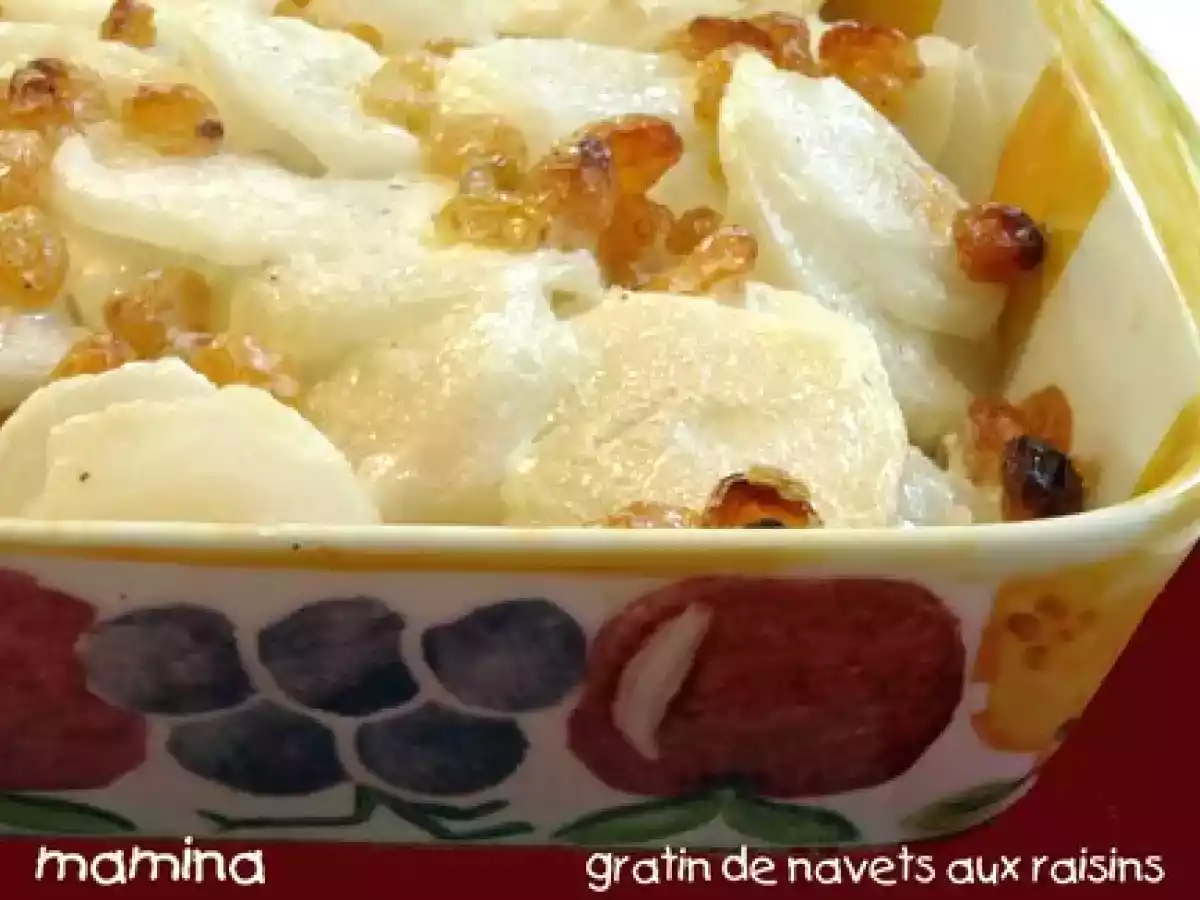 Restaurant Troigros et un gratin de navets nouveaux aux raisins secs