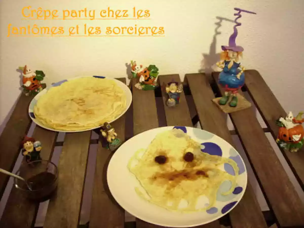 Réunion de fantômes et de sorcières pour une crêpe party