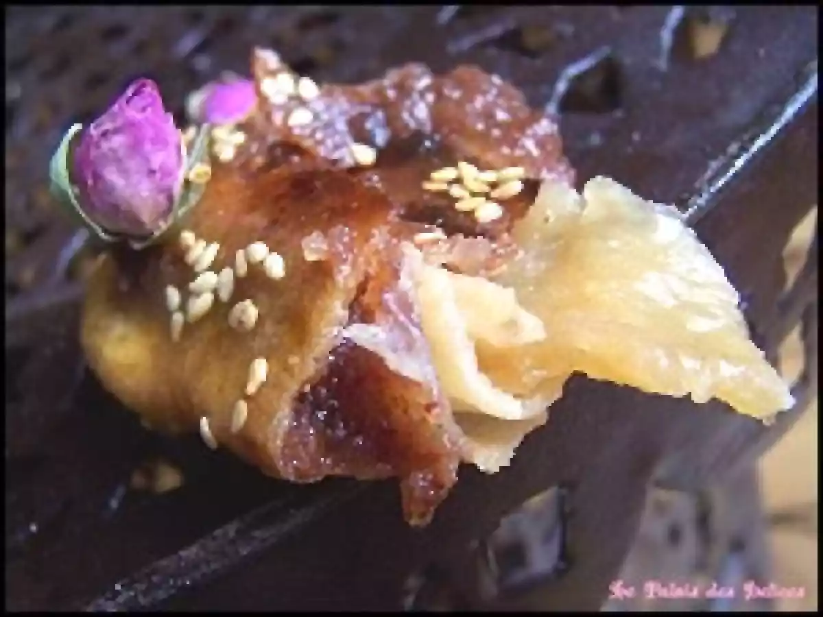 Rghaifs belouz ou Msemmens aux amandes et au miel ( Maroc ) - photo 3