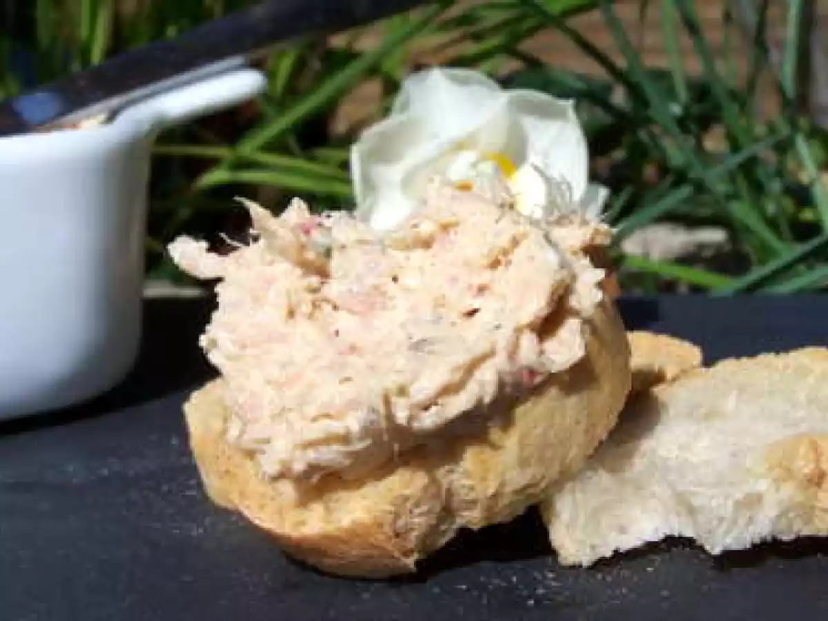 Rillettes de saumon légèrement pistachées aux baies roses - photo 2