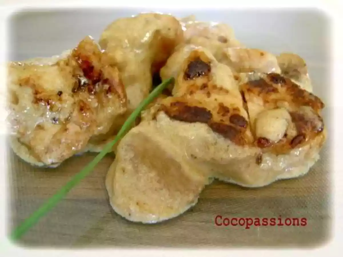 Ris de veau à la crème et aux champignons