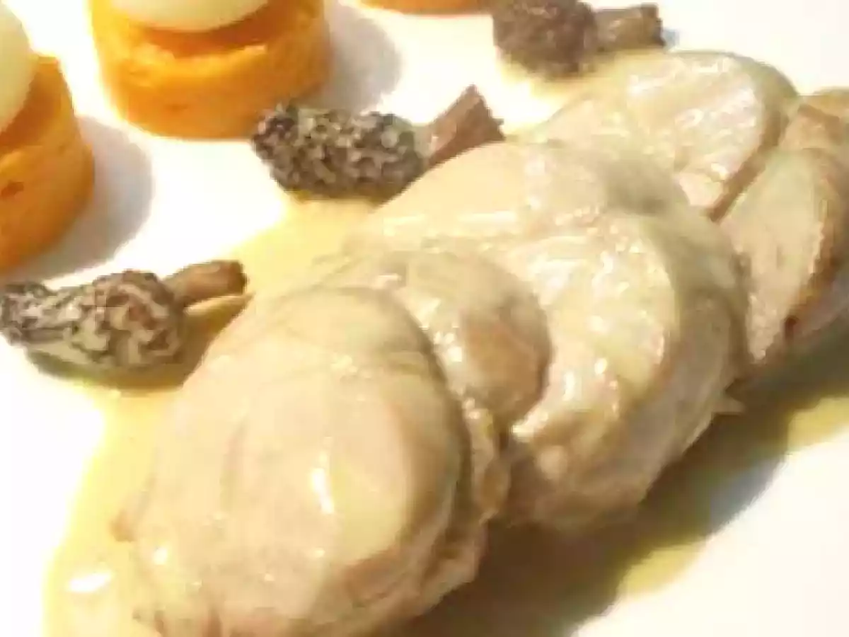 Ris de veau braisés aux morilles et porto, écrasée de patate dou - photo 2