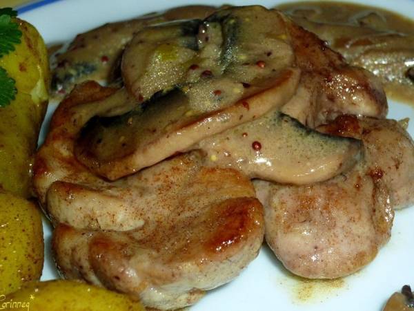 Ris de veau sauce au Porto et moutarde à l'ancienne