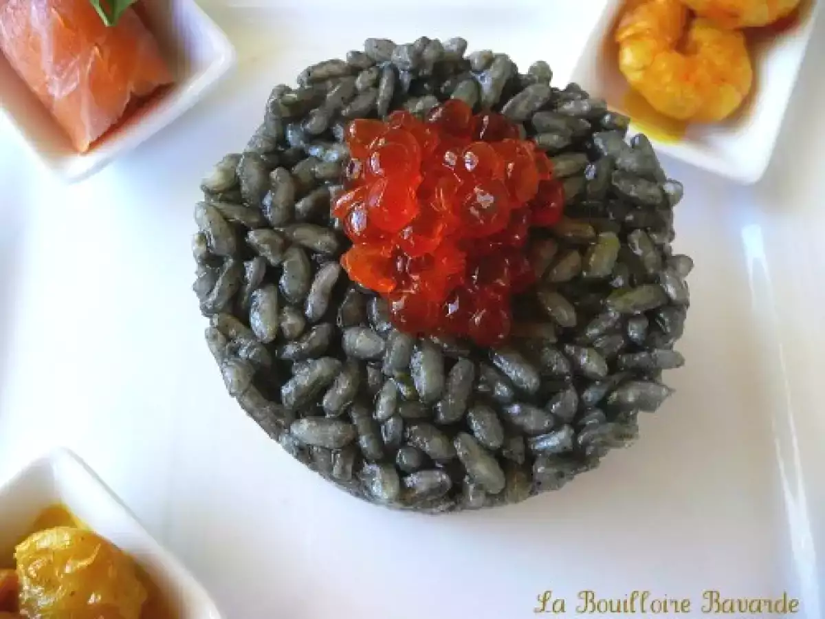 Risotto à l'encre de seiche festif. - photo 2