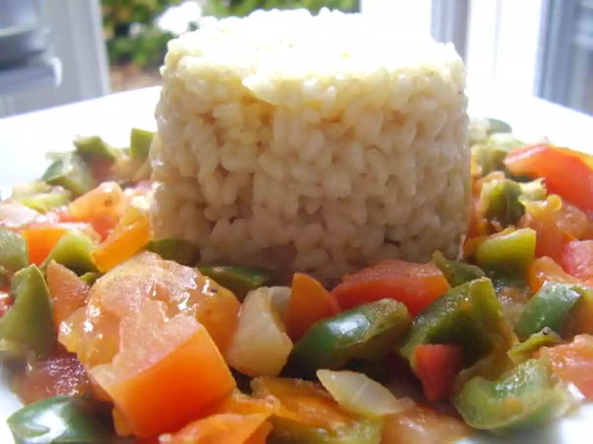 Risotto à la basquaise.