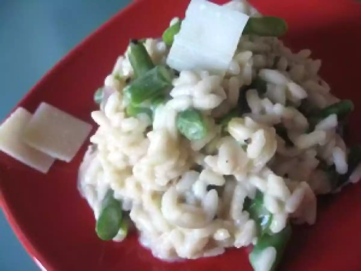 Risotto à la cardamome noire et haricots verts pour Minouchkah