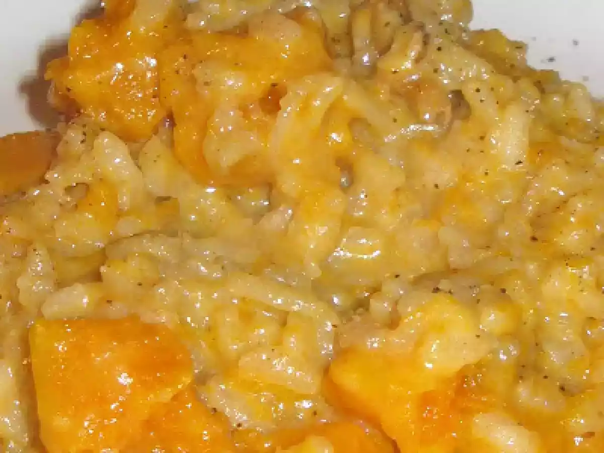 Risotto à la courge Butternut et au Gorgonzola